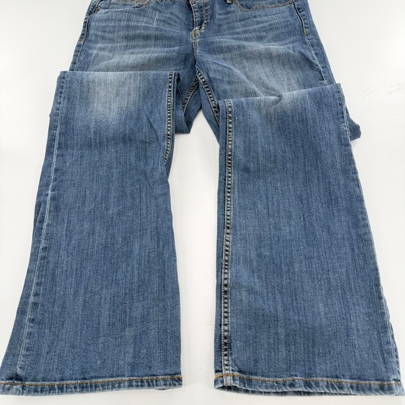 Banana Republic Bootcut Jeans Y2K Women 14 Long Blue Denim Pants 32/14 Stretch - Picture 7 of 10